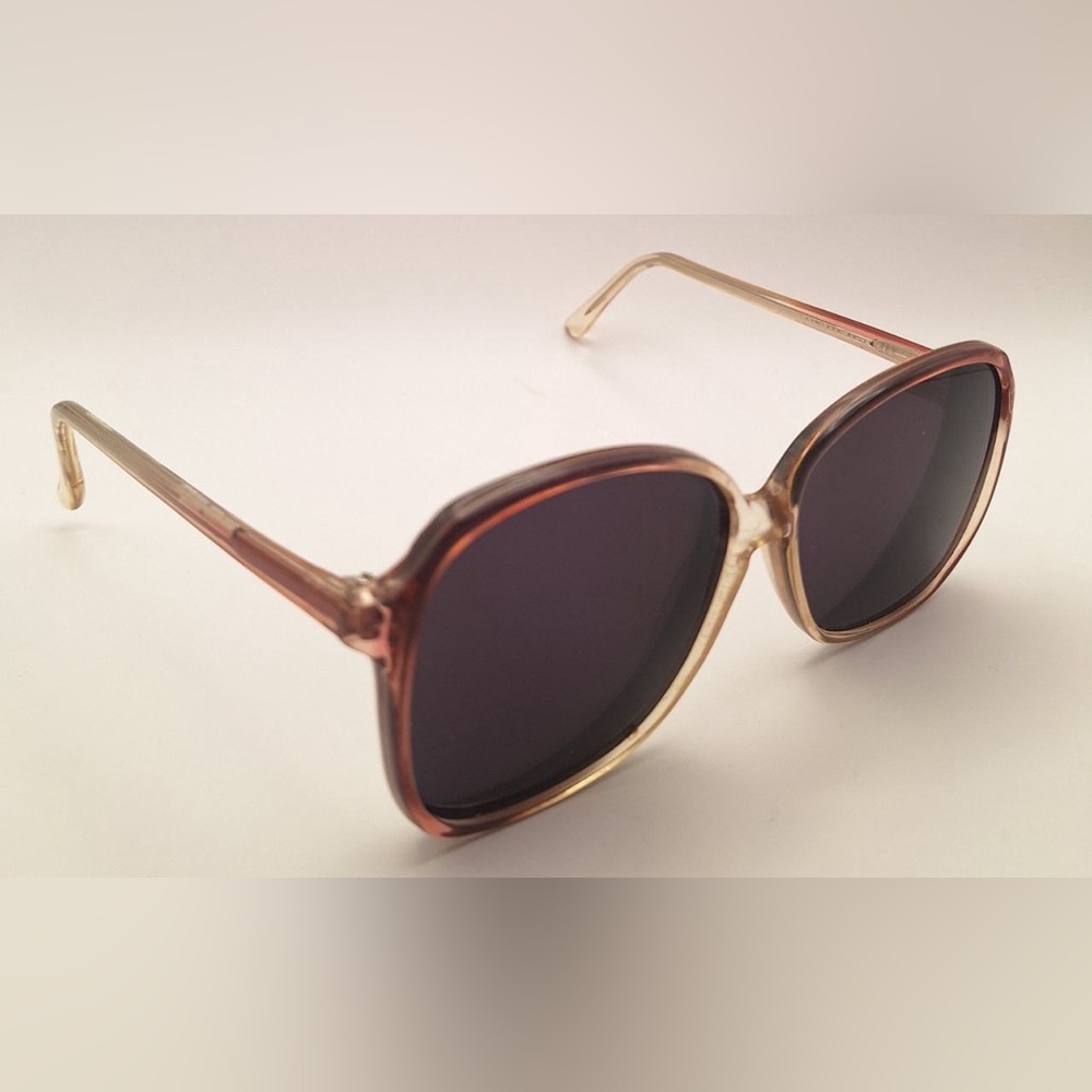 Vintage Diplomat Cora Brown Translucent Oval Sunglasses Frames Only